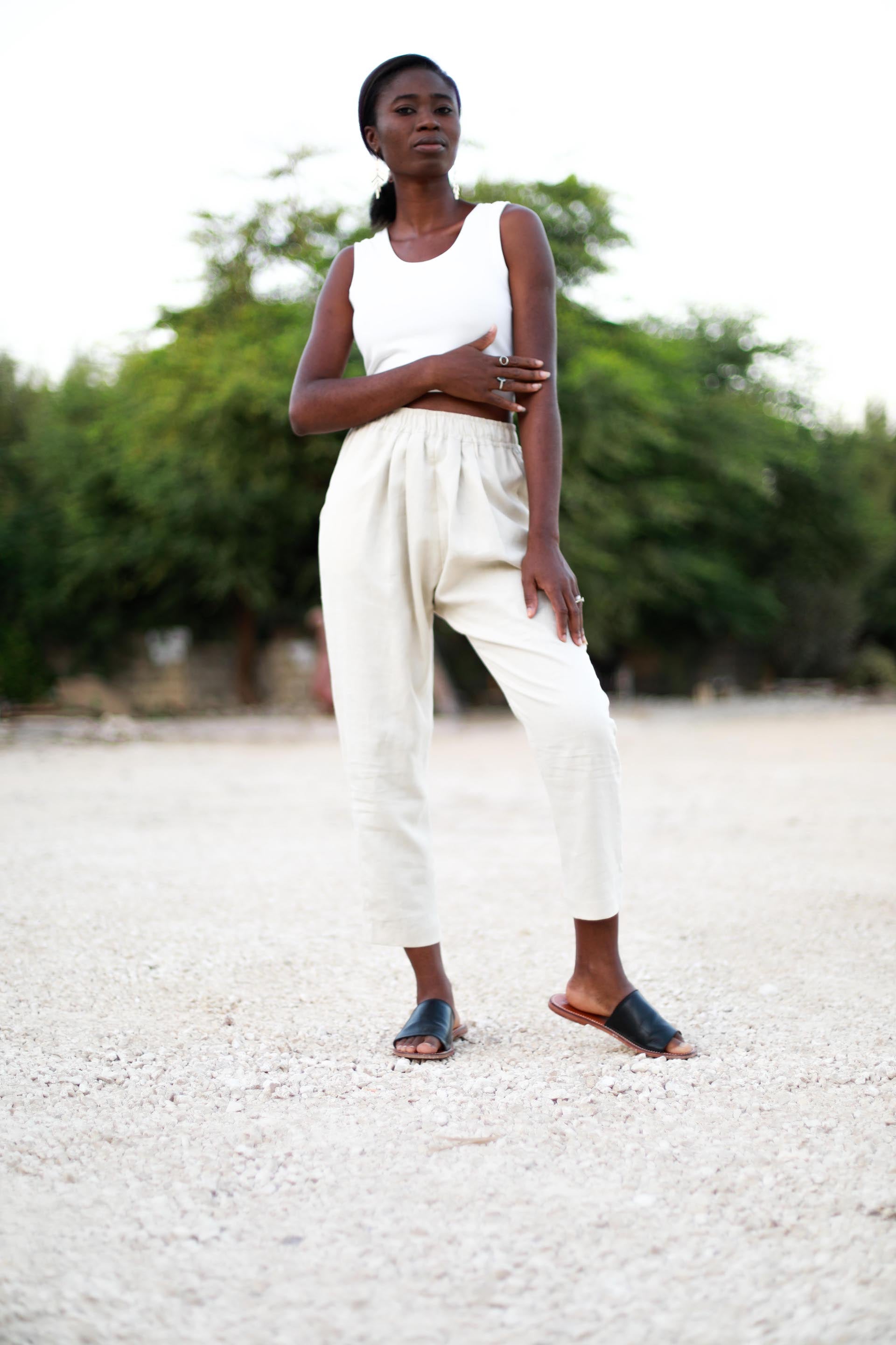 Bayfall Pants in Linen Magoma